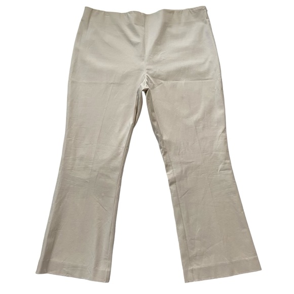 NEW A New Day Size 18R Khaki Beige Kick Flare Side Zip Stretch Pants Casual - Picture 1 of 13